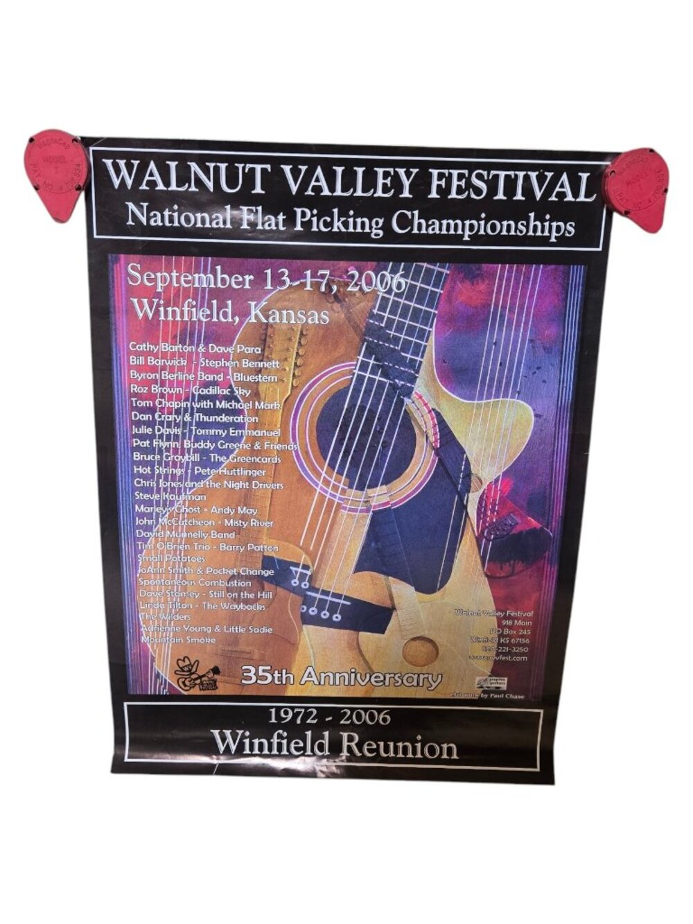 Walnut Valley Festival 35th Anniversary Poster 2006 Winfield KS Bluegrass Music
